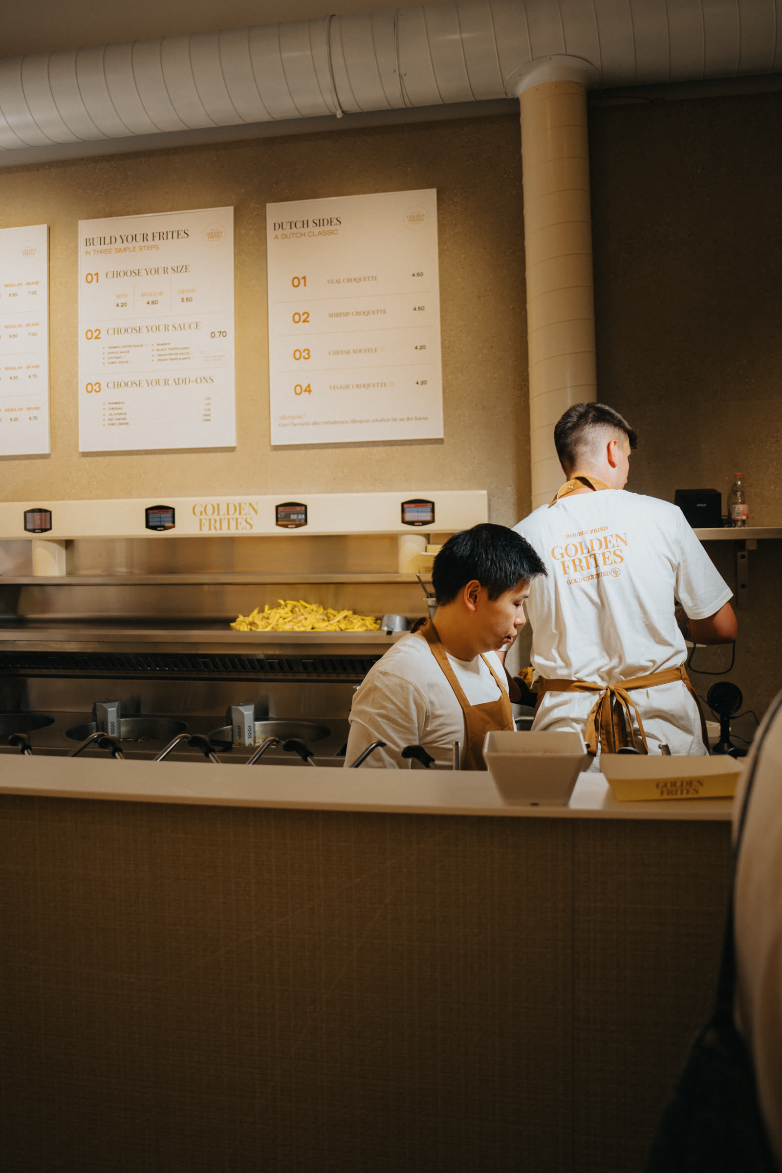 Inside the Golden Frites counter